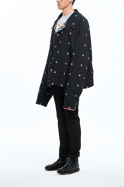 Andy Collection- Over-sized Graphic Dots Coat - Johan Ku Shop