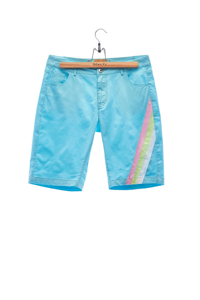 Elioliver Collection- Pastel Rainbow Detailed Short Pants - Powder Blue
