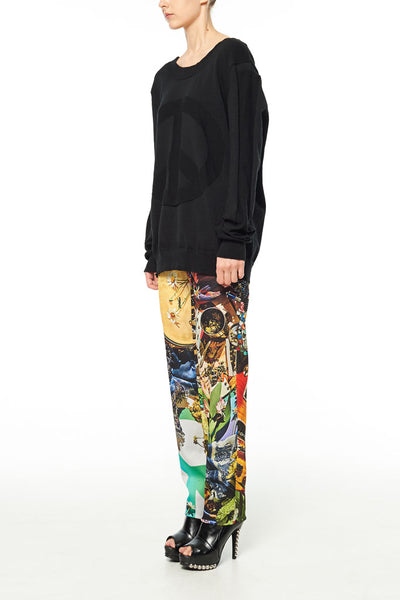 Elliot Collection- Woodstock Inspired Print Trousers - Johan Ku Shop