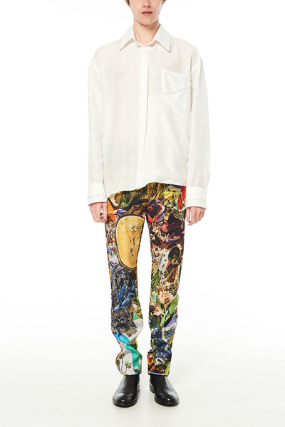 Elliot Collection- Woodstock Inspired Print Trousers - Johan Ku Shop