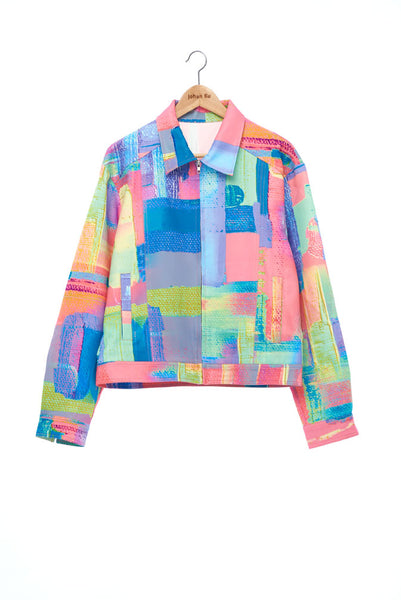 "The Painters" Collection- Abstract Paint Printed Jacket