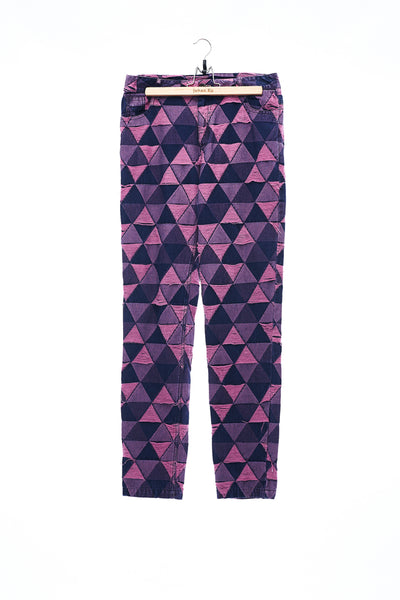 Sean Collection- Triangle Graphic Jacquard Trouser -Pink