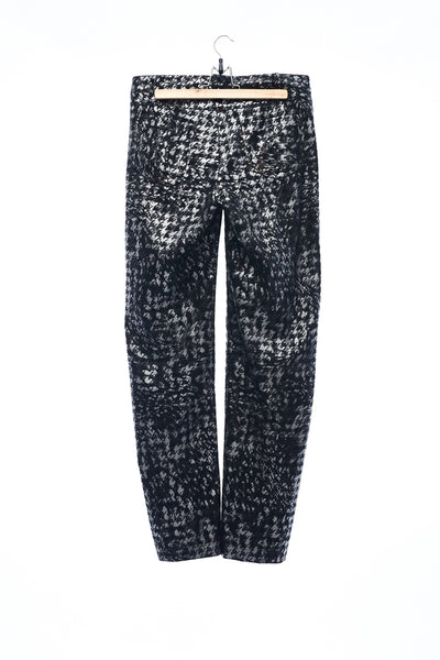 Sean Collection- Silver Coating Houndstooth Square Trouser