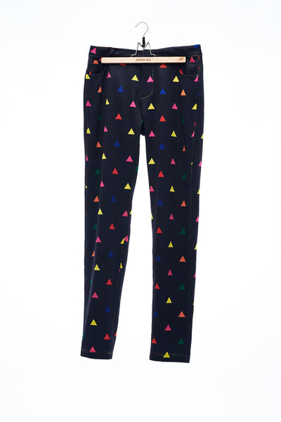 Sean Collection- Multi-Colour Triangle Pattern Printed Trouser